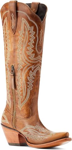 حذاء ARIAT النسائي Casanova Shades Of Grain مقاس 16 بوصة حذاء راعية البقر باللون البني 12 B in Kuwait