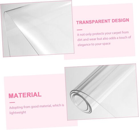 Luxshiny Carpet Protector Mat Non-Slip PVC Floor Protector Waterproof Rug Protection Film for Deep Pile Carpets for Living Room and Home Use in Kuwait