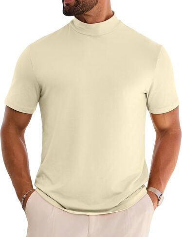 تي شيرت Vssjavun رجالي بياقة مدورة وأكمام قصيرة تي شيرت أساسي ناعم كاجوال in Kuwait