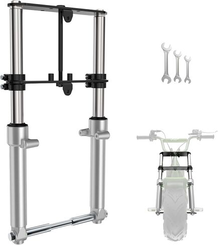 شوكة أمامية صغيرة للدراجة من FRP، مجموعة تعليق الدراجة الصغيرة - متوافقة مع Coleman CT100U، Monster Moto MMB80/105، Motovox MBX10/11، Baja DB30، نماذج عالمية 80cc 105cc، ضمان 10 سنوات، أسود in Kuwait