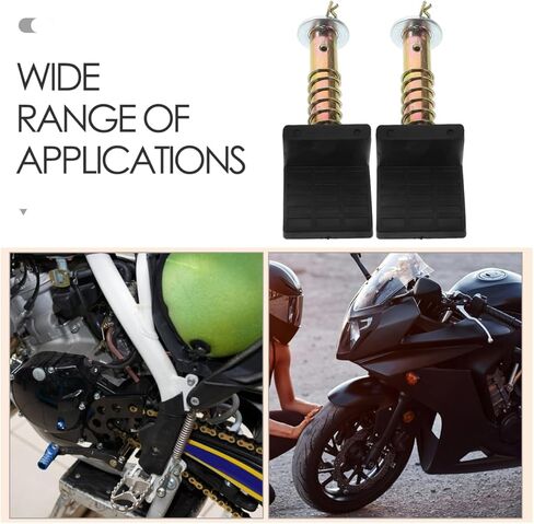 OUNONA Motorcycle Lift Stand Heavy Duty L-Shaped Support Attachment 5.7 Inch Stable Wheel Rack Holder for Secure Parking and Maintenance in Saudi Arabia
