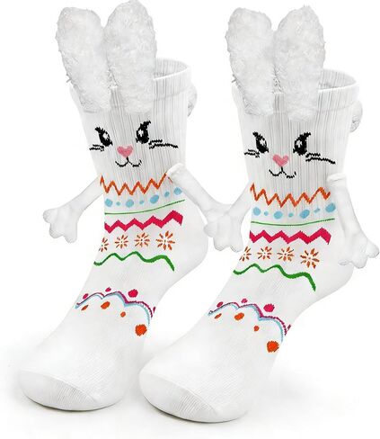 Easter Socks for Kid, Magnetic Kids Holding Hands Funny Socks, Easter Gifts For Kids, Women, Lover, Couple in Saudi Arabia