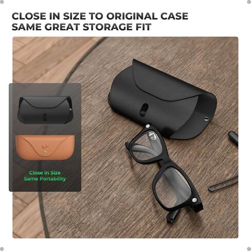 حافظة واقية لنظارات Ray-Ban Meta 2 الذكية مع كابل شحن USB-C مدمج، حقيبة سفر ذات هيكل صلب من البولي يوريثان، صندوق تخزين شحن لملحقات Meta 2 in Saudi Arabia