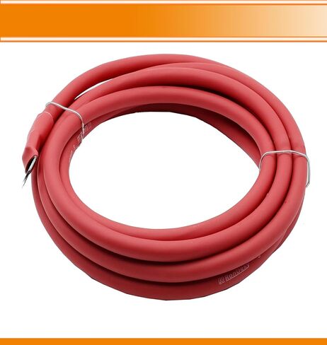 مجموعة كابلات عاكسة للبطارية RonDexy 5 AWG (مقياس)، زوج 10 أقدام (أحمر وأسود) - نحاس عالي النقاء خالٍ من الأكسجين للسيارات والمركبات الترفيهية والبحرية ومعدات العشب in Kuwait