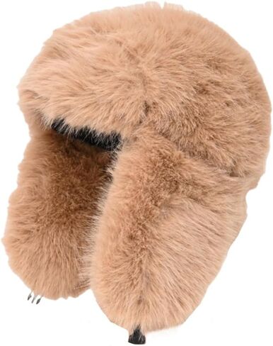 النساء فو الفراء فرو منك السيدات الصياد Ha بلون الشتاء قبعة فروي الروسية Ushanka قبعة تدفئة اصطف قبعة الشتاء in Kuwait