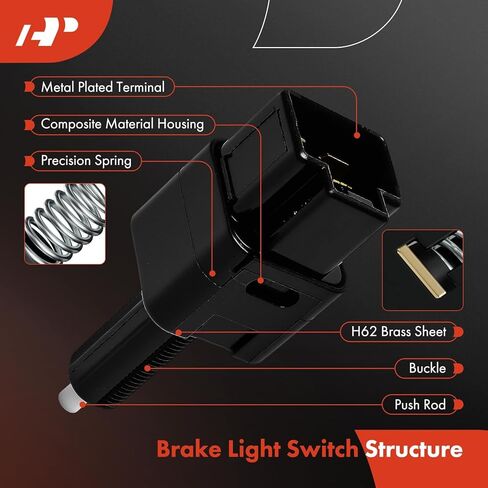 A-Premium Brake Light Switch Compatible with Nissan Altima 07-10/Rogue 08-13/Sentra/Versa/Frontier/Murano/Pathfinder/Maxima/TITAN/Armada/Juke & Infiniti G37/G35/FX45/QX56 & Suzuki Equator, 4 Pins in Saudi Arabia