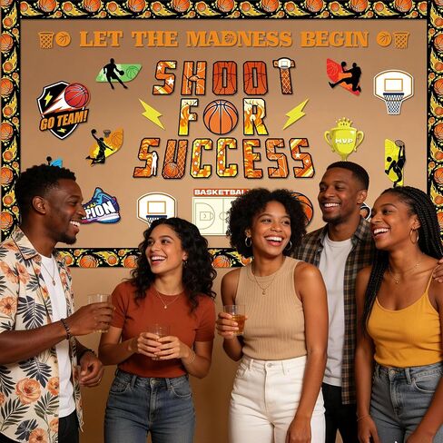 مجموعة 70 قطعة من ديكورات لوحة إعلانات كرة السلة، ديكورات كرة السلة للمدرسة، لوحات إعلانات ديكور الفصول الدراسية لكرة السلة، قطع كرة السلة للرياضة ومستلزمات الحفلات ذات طابع كرة السلة in Kuwait