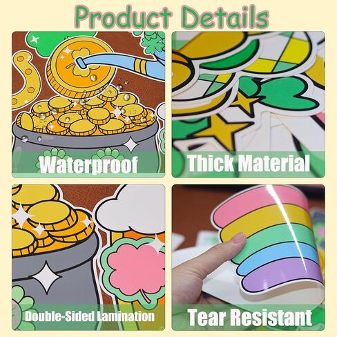 مجموعة ديكورات لوحة إعلانات عيد القديس باتريك مع حدود محظوظة لوجودك هنا ديكور الفصل الدراسي للمعلمين قطع لطيفة لعيد القديس باتريك لتزيين لوحة الإعلانات في الفصل الدراسي in Kuwait