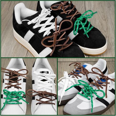 Endoto 4PCS Shoe Laces for Miu Miu Sneakers, Leather Shoelaces Replacement Strings kit in Saudi Arabia