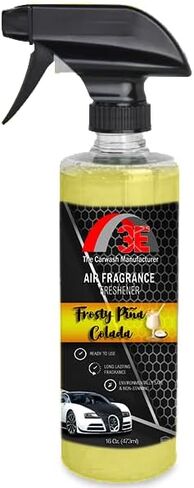 معطر هواء للسيارة 3E برائحة الياسمين الفاخرة 16 أونصة سائلة - معطر هواء احترافي ومزيل للرائحة، عطر داخلي طويل الأمد للسيارات والشاحنات وسيارات الدفع الرباعي والمركبات الترفيهية والمنزل والمكتب (ياسمين) in Kuwait