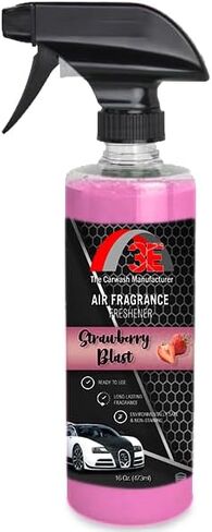 معطر هواء للسيارة 3E برائحة الياسمين الفاخرة 16 أونصة سائلة - معطر هواء احترافي ومزيل للرائحة، عطر داخلي طويل الأمد للسيارات والشاحنات وسيارات الدفع الرباعي والمركبات الترفيهية والمنزل والمكتب (ياسمين) in Kuwait