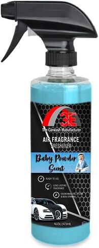 معطر هواء للسيارة 3E برائحة الياسمين الفاخرة 16 أونصة سائلة - معطر هواء احترافي ومزيل للرائحة، عطر داخلي طويل الأمد للسيارات والشاحنات وسيارات الدفع الرباعي والمركبات الترفيهية والمنزل والمكتب (ياسمين) in Kuwait
