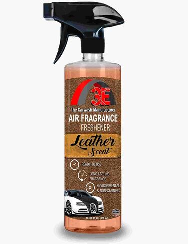 معطر هواء للسيارة 3E برائحة الياسمين الفاخرة 16 أونصة سائلة - معطر هواء احترافي ومزيل للرائحة، عطر داخلي طويل الأمد للسيارات والشاحنات وسيارات الدفع الرباعي والمركبات الترفيهية والمنزل والمكتب (ياسمين) in Kuwait