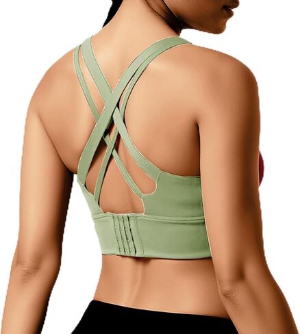 High Impact Sports Bra for Women - Padded Seamless Support Bra for Yoga Gym Workout Fitness -High Support Running Bra in Saudi Arabia