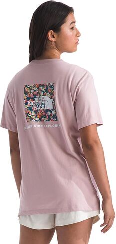 تي شيرت حريمي Wildflower بأكمام قصيرة من The North Face - تي شيرت كاجوال أنيق برسومات، مقاس مريح، نسيج قطني ناعم in Saudi Arabia