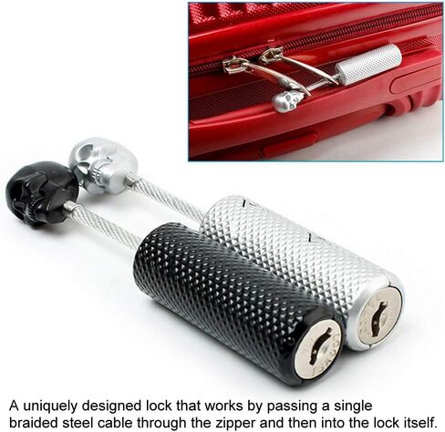 Dioche Suitcase Lock/Wire Rope Customs Lock/Travel Padlock Steel Wire Rope for Suitcase Luggage Computer Bag (Silver) in Saudi Arabia