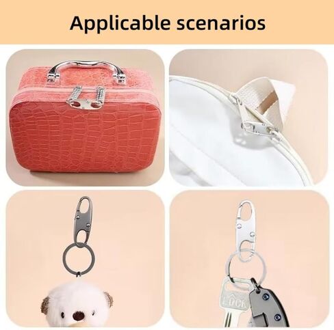 10Pcs Dual Opening Anti Theft Zipper Clip Theft Deterrent S Shaped Zipper Pull Locks for Tent, Purse, Backpack, Camping Suitcases in Saudi Arabia