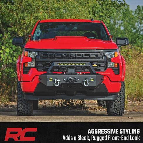 نظام تركيب ونش Rough Country EXO لسيارة Chevy Silverado 1500 (2022-2026) - يتضمن شريط إضاءة LED مقاس 20 بوصة، ومكعبات LED مزدوجة مقاس 2 بوصة، وحلقات على شكل حرف D in Kuwait