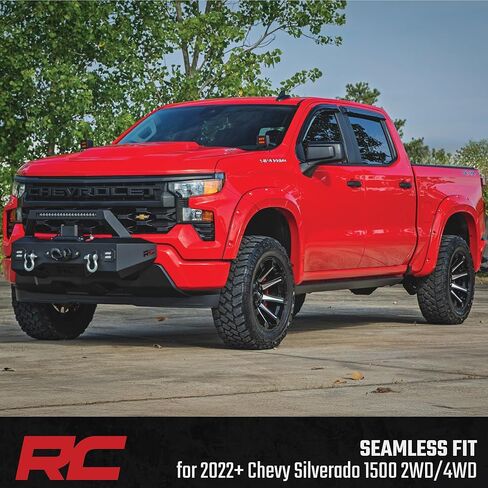 نظام تركيب ونش Rough Country EXO لسيارة Chevy Silverado 1500 (2022-2026) - يتضمن شريط إضاءة LED مقاس 20 بوصة، ومكعبات LED مزدوجة مقاس 2 بوصة، وحلقات على شكل حرف D in Kuwait