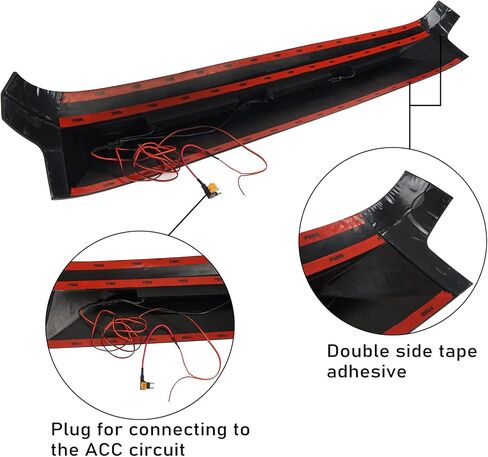 Hooke Road Wrangler Hood Protector Bug Deflector Stone Guard with Amber Running Lights for 2007-2018 Jeep Wrangler JK & JKU Unlimited 2/4 Doors in Kuwait
