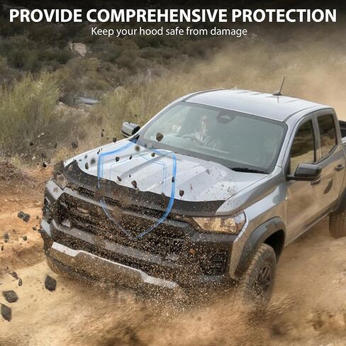 Hood Deflector Fit for Chevy Colorado 2023 2024 2025 2026 Accessories Hood Protector Bug Deflectors Offroad Bugdeflector TPE Low Profile Bug Shields Fit for Colorado 2026 2023-2025 Accessory in Saudi Arabia
