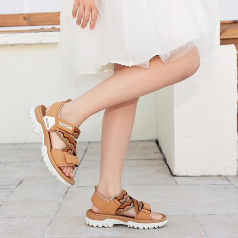 Kids Hiking Sport Sandals with Back Strap Adjustable Athletic Orthopedic Walking Sandals for Boys Girls with Arch Support , Comfortable Soft Water Sandals for Summer Outdoor Footbed Schools Play Shoes in Saudi Arabia