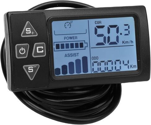 Electric Bike LCD Display, S861 Electric Scooter Speedometer LCD Panel Screen Replacement with SM Connector for Cycling Bicycle Scooter Modification in Saudi Arabia