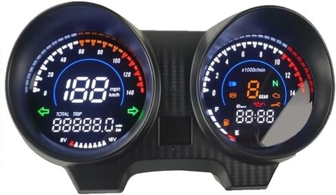 Motorcycle Odometer Digital Motorcycle Accessories One Piece Dashboard RPM Meter Tachometer Performance and Reliability. for Titan 150 CG150 Fan150 in Kuwait