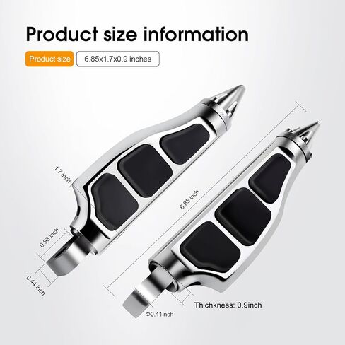 Stiletto Footpegs Compatible with Suzuk Boulevard Intruder S83 VS1400 Marauder 800 VZ800 in Saudi Arabia