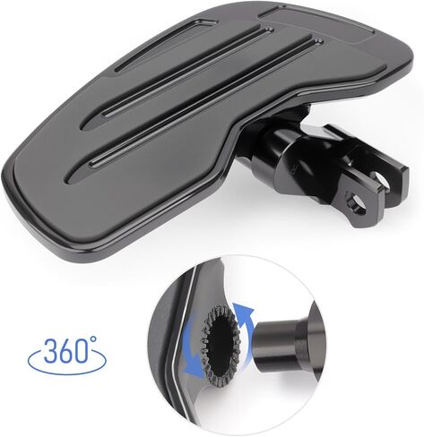 Driver Footboards Front Footpegs Compatible with Kawasaki Eliminator 500 2024 2025 Accessories Motorcycle Wide highway pegs, Black in Saudi Arabia