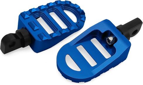 Wide Foot Pegs MX Offroad Footrest Mini Floorboards for Harley Dyna Street Bob Fatboy Sportster Iron 883 Touring Street Glide Road King (Black, Small) in Saudi Arabia