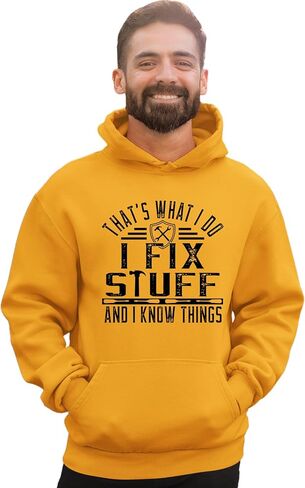 Go All Out That's What I Do I Fix Stuff And I Know Things Funny Mens Sweatshirt Hoodie in Saudi Arabia