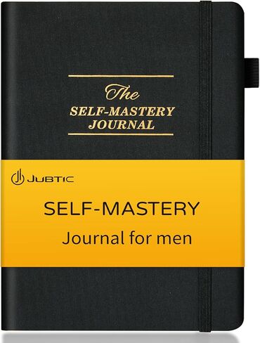 JUBTIC Self-Mastery Journal for Men - Gratitude Journal for Daily Reflection, Positivity and Self - Care and Reflection - Guided Manifestation Journals - Goal Journal for Women & Men(Black) in Saudi Arabia