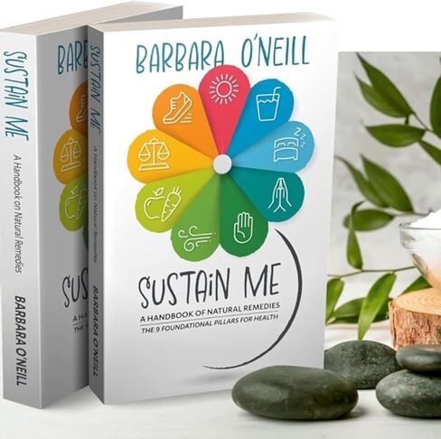 كتاب Sustain Me Book Barbara O'neill، مقاس 6 × 8 بوصات، كتاب العلاجات العشبية الكامل ودليل الصحة الشامل، منظمو العلاجات العشبية in Kuwait
