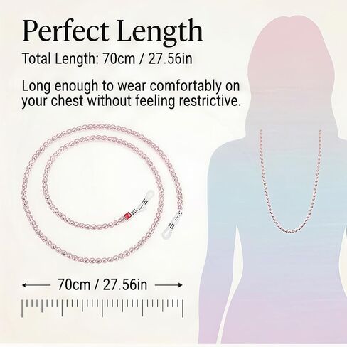 3 Pcs Glasses String Pearl Lanyard Eyeglass Chains for Women Stylish Sunglasses Chain Beaded Eyeglasses Strap Lanyard Elegant Eyewear Retainer Chains for Sunglass Myopia Glass in Saudi Arabia