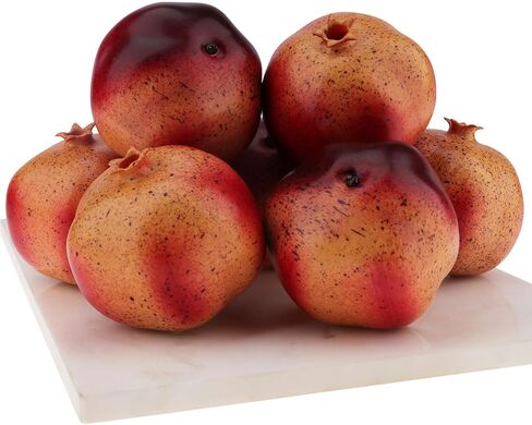 6 PCS Artificial Mango Fake Lifelike Simulation Fruits Photo Props Decorative Faux Fruit for Home Kitchen Party Table Cabinet Restaurant Display in Kuwait