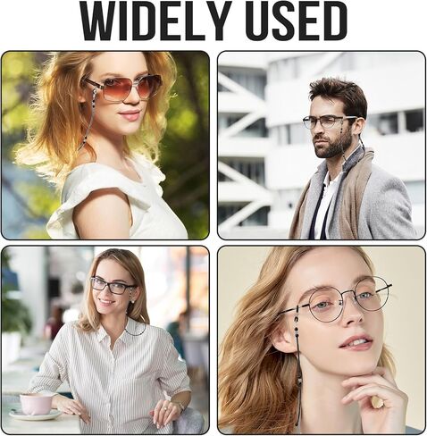 قطعتان من سلاسل النظارات المطرزة، سلسلة النظارات، حزام النظارات مع خرز الأكريليك | حامل النظارات الوظيفية والزخرفية | حبل نظارات حول الرقبة للنساء in Saudi Arabia