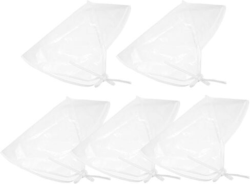 Uonlytech 5Pcs Waterproof Rain Bonnet Caps Sun Protection Hats for Women Hair Styling Maintenance Outdoor Use White in Saudi Arabia