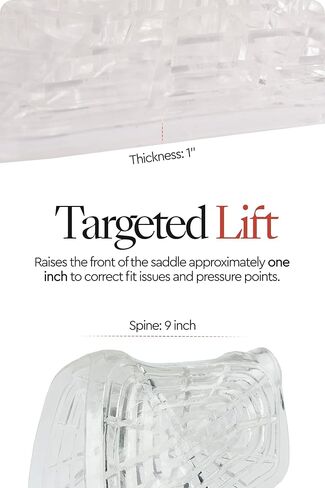 وسادة سرج أمامية من HORZE Gel مقاس 1 بوصة | خفيفة الوزن وغير سامة ومضادة للانزلاق in Kuwait