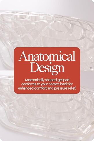 وسادة سرج أمامية من HORZE Gel مقاس 1 بوصة | خفيفة الوزن وغير سامة ومضادة للانزلاق in Kuwait