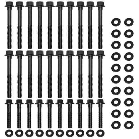 Hex Autoparts Cylinder Head Bolts Kit 134-3610 Compatible with Chevy GM Gen III IV LS Engines 4.8L 5.3L 5.7L 6.0L 6.2L V8 (Mid-2004+), Head Bolt Set 30PCS, Replacement for LS Series (Except LS9) in Saudi Arabia