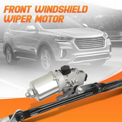 602-714AS Front Windshield Wiper Motor and Linkage Assembly Compatible with Hyundai Santa Fe 2009-2012# 602714AS, 981200W000, 432054, 981100W000, 8511004040 in Saudi Arabia