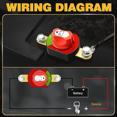 الجانب آخر بطارية مفتاح فصل 12 فولت-48 فولت 300A بطارية الطاقة المعزل قطع إيقاف التبديل لسيارة RV قارب ATV UTV المركبات in Kuwait