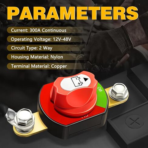 الجانب آخر بطارية مفتاح فصل 12 فولت-48 فولت 300A بطارية الطاقة المعزل قطع إيقاف التبديل لسيارة RV قارب ATV UTV المركبات in Kuwait