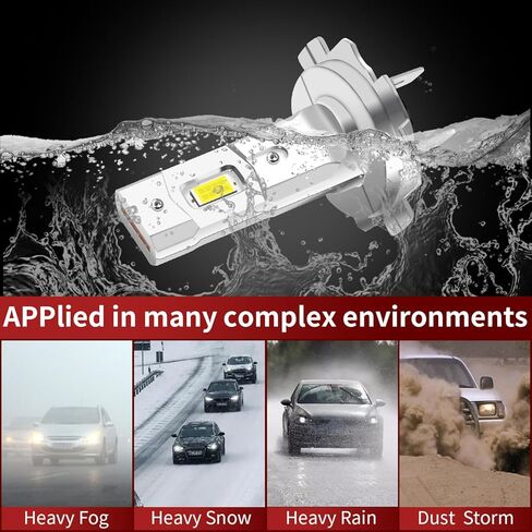 متوافق مع 2014 2015 2016 2017 2018 2019 2020 2021 2022 Ram ProMaster 1500 2500 3500 Hi/Lo Beam Bulb، H7 Hi/Lo Beam، 6000k ضوء أبيض، مصابيح إشارة الانعطاف (عبوة من 4) in Saudi Arabia