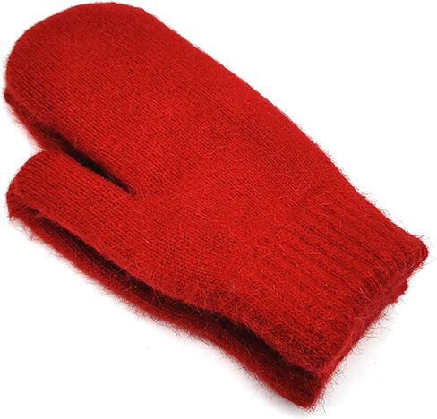 Women's Winter Gloves Warm Lining Mittens Cold Weather Cozy Wool Knit Thick Gloves in Saudi Arabia
