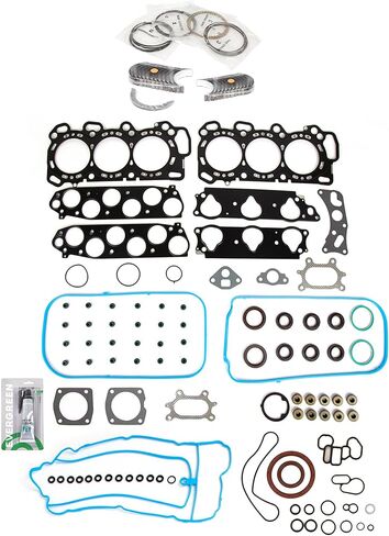 Evergreen SA-5494199653-2 مجموعة حشية كاملة حلقات محامل متوافقة مع/لـ 05-07 Honda Odyssey 3.5L SOHC J35A7 in Kuwait