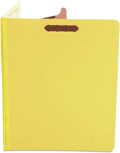 Universal UNV10204 1 مجلدات تصنيف الألواح المضغوطة الملونة ذات الحجم المقسم - أصفر (10 / صندوق) in Saudi Arabia