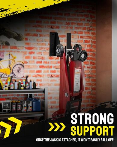 AutoEC Jack Stand Wall Mount Organizer, Heavy Duty Wall Mount Jack Stand Holder, Fit for 2–3 Ton Floor Jacks for Hydraulic Floor Jack with 8 Expansion Anchors, 2 Pack in Saudi Arabia