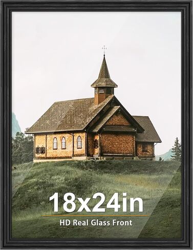 PEALSN 11x14 Picture Frame with Real Glass Front and Black Backboard, Wall Gallery Photo Frames for Wall Mounting Display in Saudi Arabia